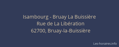 Isambourg - Bruay La Buissière