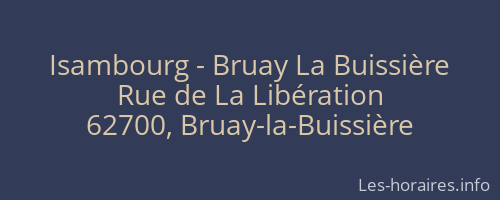 Isambourg - Bruay La Buissière