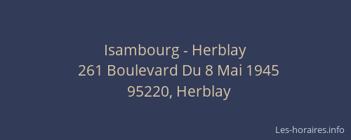 Isambourg - Herblay