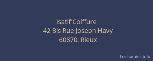 Isatif'Coiffure