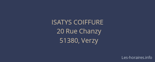 ISATYS COIFFURE