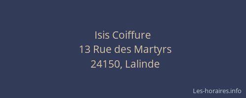 Isis Coiffure
