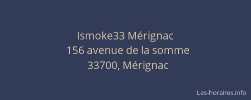 Ismoke33 Mérignac