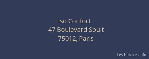 Iso Confort