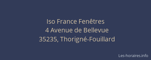 Iso France Fenêtres