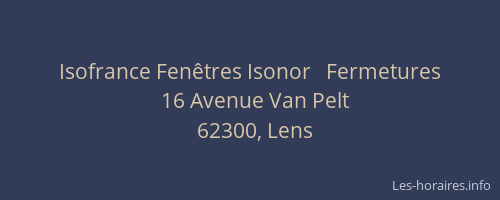 Isofrance Fenêtres Isonor   Fermetures