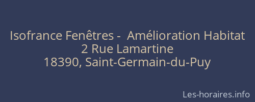 Isofrance Fenêtres -  Amélioration Habitat