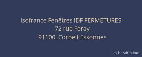 Isofrance Fenêtres IDF FERMETURES