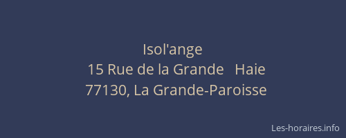 Isol'ange