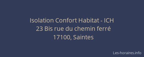 Isolation Confort Habitat - ICH