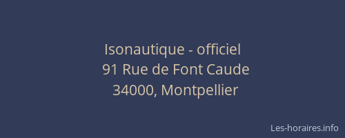 Isonautique - officiel