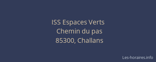 ISS Espaces Verts