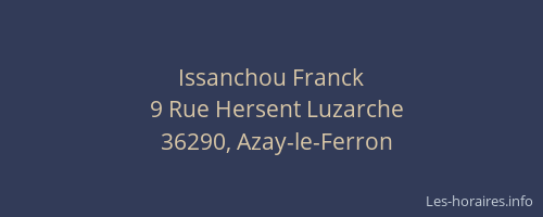Issanchou Franck