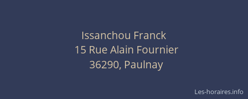 Issanchou Franck