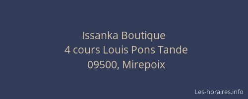 Issanka Boutique