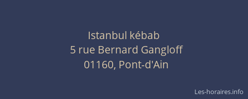 Istanbul kébab