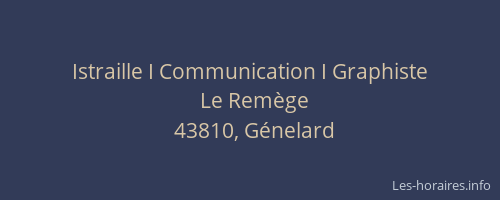 Istraille I Communication I Graphiste