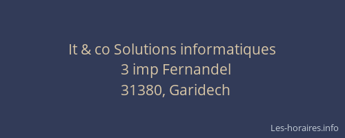 It & co Solutions informatiques