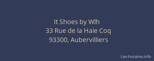 It Shoes by Wlh