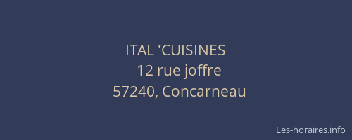 ITAL 'CUISINES