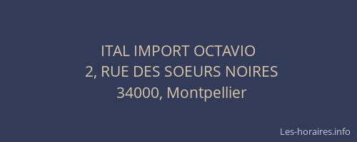 ITAL IMPORT OCTAVIO
