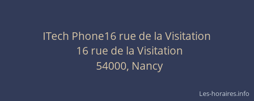 ITech Phone16 rue de la Visitation