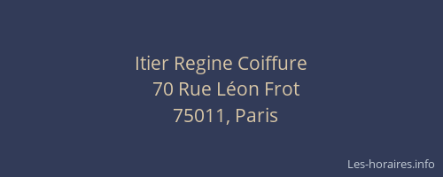 Itier Regine Coiffure