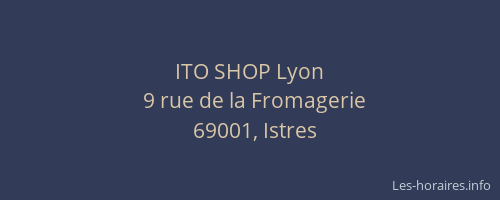 ITO SHOP Lyon