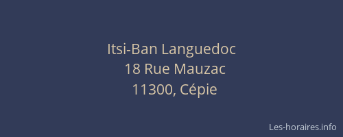 Itsi-Ban Languedoc
