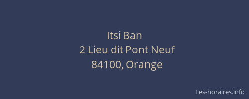 Itsi Ban