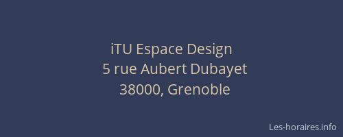 iTU Espace Design