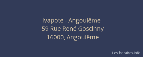 Ivapote - Angoulême