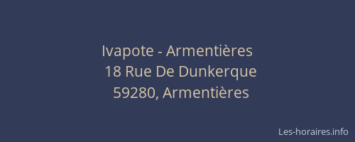 Ivapote - Armentières