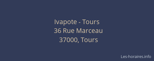 Ivapote - Tours