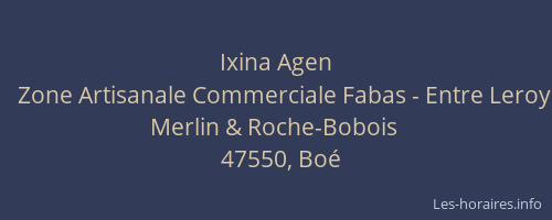 Ixina Agen