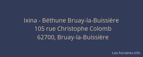 Ixina - Béthune Bruay-la-Buissière