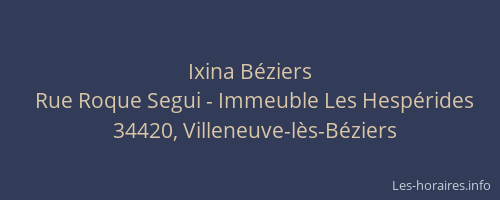 Ixina Béziers