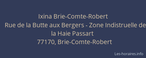 Ixina Brie-Comte-Robert