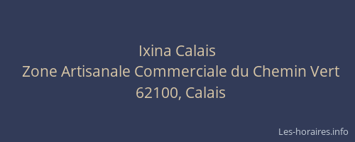 Ixina Calais