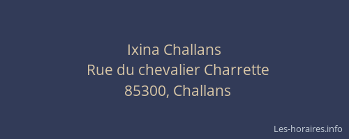 Ixina Challans