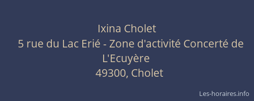 Ixina Cholet