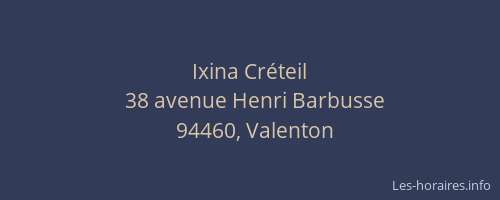 Ixina Créteil