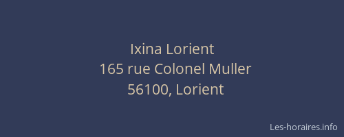 Ixina Lorient