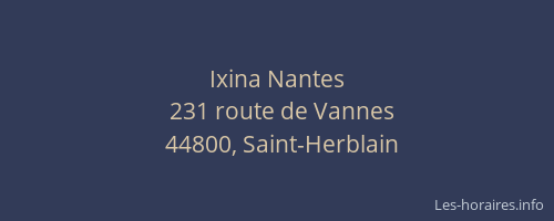 Ixina Nantes