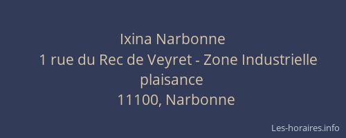 Ixina Narbonne