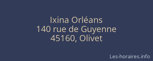 Ixina Orléans