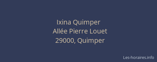Ixina Quimper