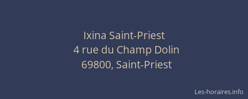 Ixina Saint-Priest