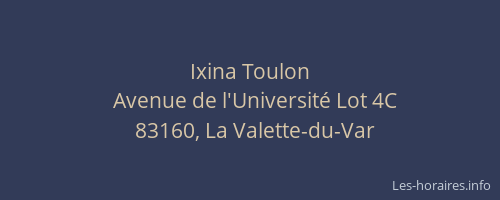 Ixina Toulon