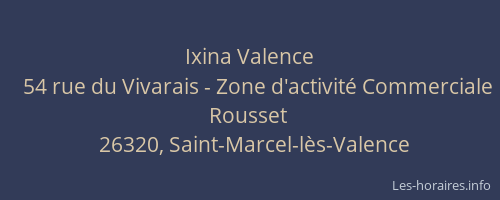 Ixina Valence